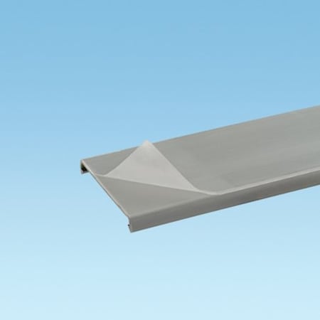 Panduit Flushed Duct Cover, PVC, 0.5" x 1' (6-Pack), Light Gray, Protective Film C.5LG6-F